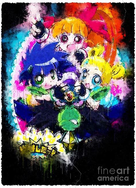 TV Show Powerpuff Girls Z Digital Art by Carrie Stanton - Fine Art America