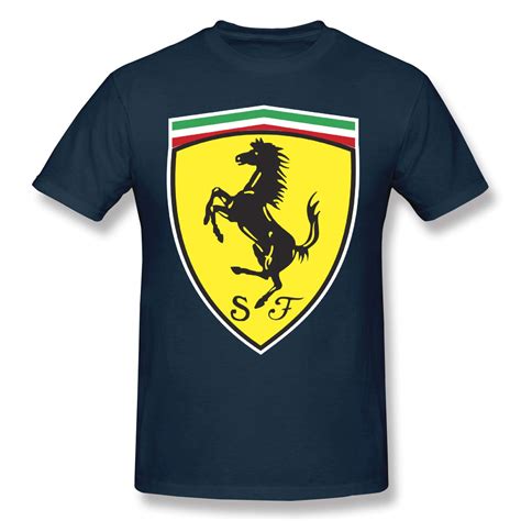 T Shirts Ferrari Logo Fancy T Shirt Black | Stellanovelty