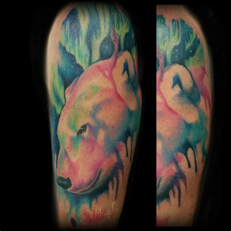 Polar bear watercolor tattoo by Haylo: TattooNOW