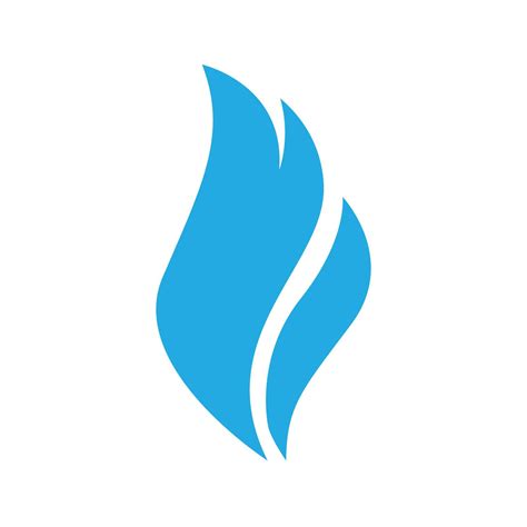 blue fire flame logo 16831774 Vector Art at Vecteezy