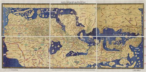 Al-Idrisi's World Map in Arabic [2048 x 1012] : MapPorn