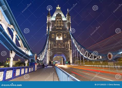 Tower Bridge at Night stock image. Image of attraction - 31120525