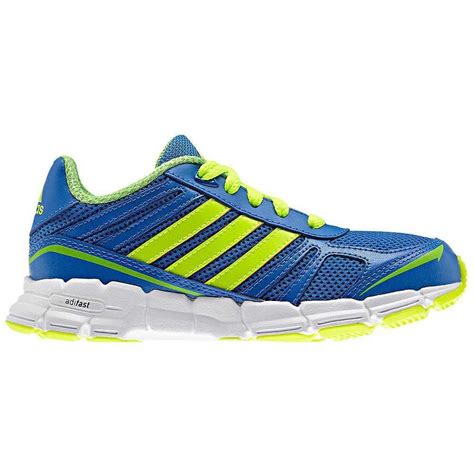 Adidas Kids AdiFast Running Shoes - Blue/Lime - Tennisnuts.com