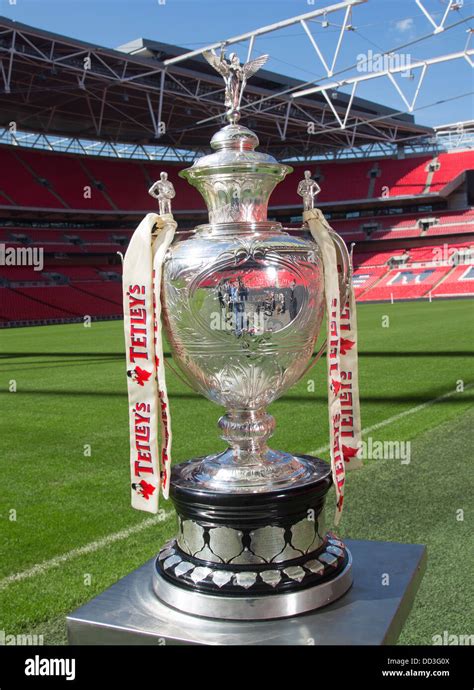 Rugby League Challenge cup final trophy Stock Photo - Alamy