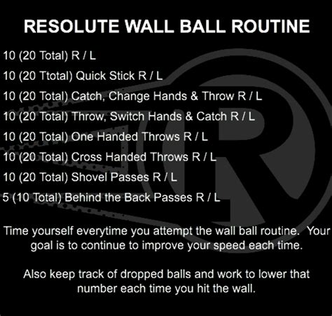 Wall Ball Routine | Resolute Lacrosse