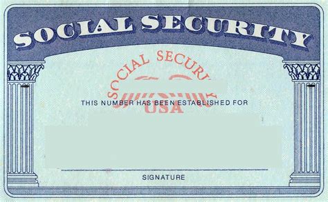 Blank Social Security Card Template | Social Security Card with regard to Social Security Card ...