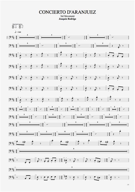 Concierto de Aranjuez 3rd Movement Tab by Joaquín Rodrigo (Guitar Pro) - Full Score | mySongBook