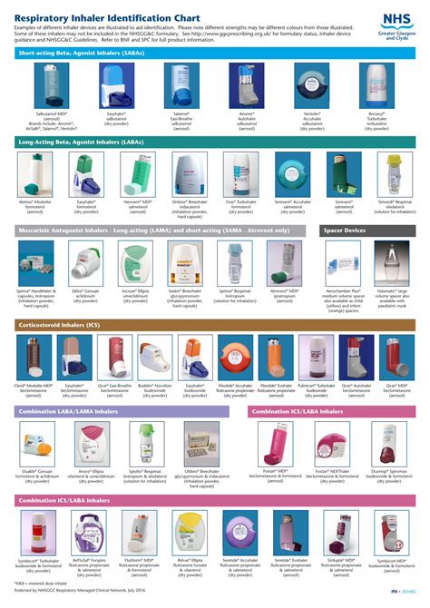 (PDF) Respiratory Inhaler Identification Chart · Respiratory Inhaler ...