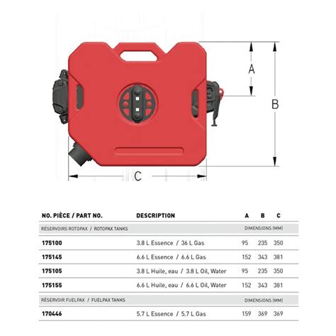 ROTOPAX 1 Gallon Containers Water, Oil – Elevate