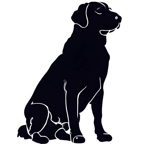 Labrador Retriever Silhouette Graphic · Creative Fabrica