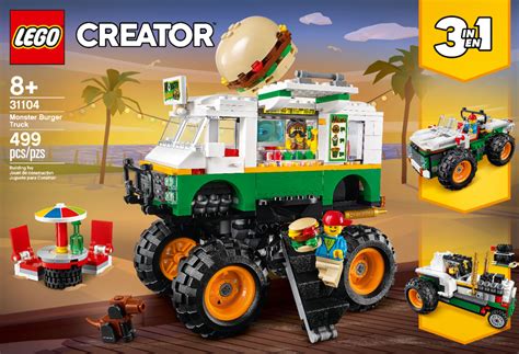 LEGO Creator 3-in-1 Monster Burger Truck 31104 6288730 - Best Buy