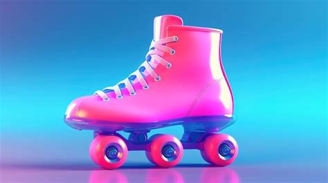 Premium AI Image | Pink roller skates