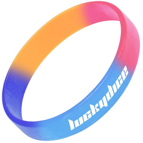 4imprint.co.uk: Silicone Wristband - Custom 4 Colours 503085