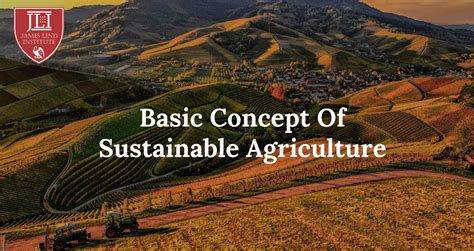 What is the basic concept of sustainable agriculture? | JLI Blog