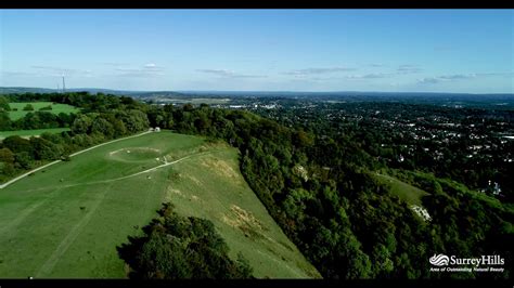 Reigate Hill from the air - YouTube