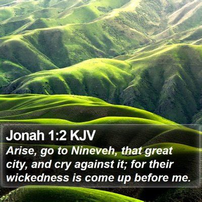 Jonah 1 Scripture Images - Jonah Chapter 1 KJV Bible Verse Pictures