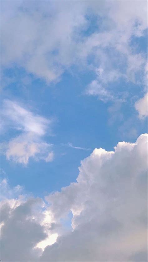 Clouds ☁️💙 | Blue sky wallpaper, Sky aesthetic, Aesthetic backgrounds