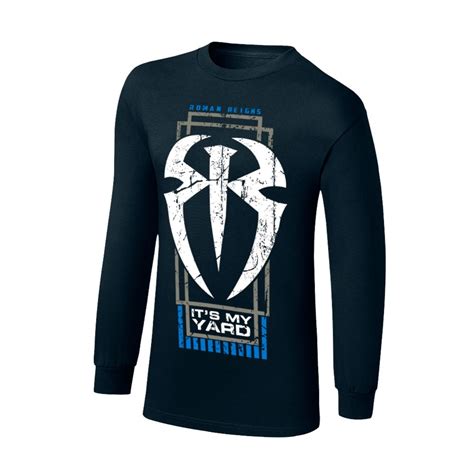 Roman Reigns "Its My Yard" Youth Long Sleeve T-Shirt - 3 Count ...