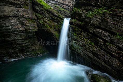 A mystical waterfall stock photo. Image of park, cascade - 267345082