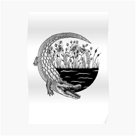 "Crocodile" Poster for Sale by Orbys | Redbubble