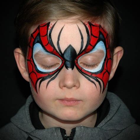 Cool Spiderman Face Paint Tutorial: Step by Step Guide Face Painting ...