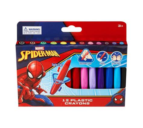 Spider-Man Plastic Crayons - Set of 12 | Makro