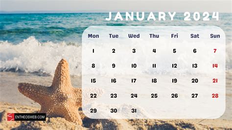 January 2024 Calendar Wallpapers - Top Free January 2024 Calendar ...