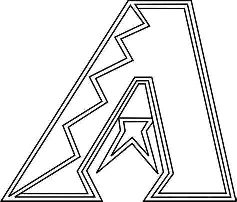 Arizona Diamondbacks Logo coloring page - Download, Print or Color ...