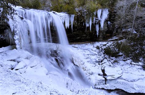 Download Landscape Cold Snow Nature Winter River Ice Waterfall 4k Ultra HD Wallpaper