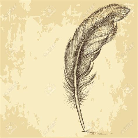 Feather Pen Sketch at PaintingValley.com | Explore collection of ...