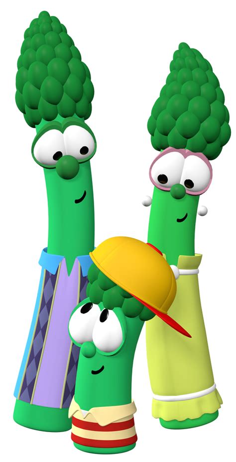 VeggieTales - Asparagus Family (2000s) Render by LuxoVeggieDude9302 on ...