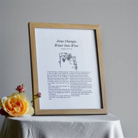 Jesus Turns Water Into Wine, Wedding at Cana, Physpical Print ...