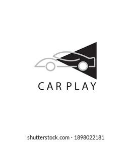 Car Play Logo Illustration Outline Abstract Stock Vector (Royalty Free) 1898022181 | Shutterstock