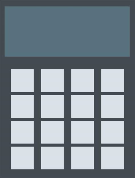 Isolated calculator in grey and blue color. 24947296 Vector Art at Vecteezy