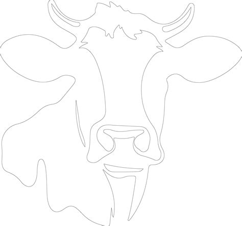 cow outline silhouette 38487354 Vector Art at Vecteezy