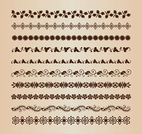 Retro Border Vector Set Free Vector Download | FreeImages