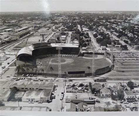 1970 Miami Stadium (Photo: Marks) #clean #aerial #blackandwhite # ...