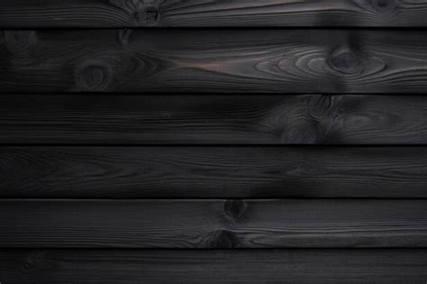 Premium AI Image | Black wood fence pattern and seamless background