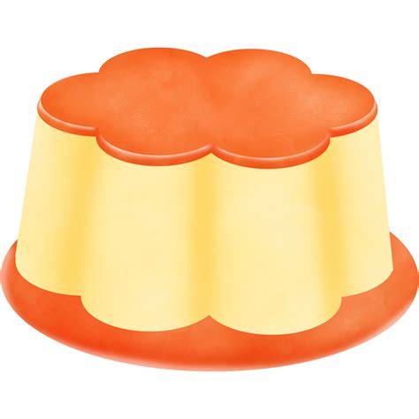 Illustration of a custard pudding cake isolated on png or transparent background 41504292 PNG