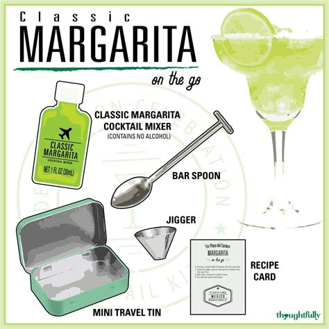 Margarita Cocktail Kit Travel Tin Gift Set – thoughtfully.mgf