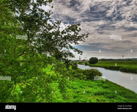 the river lippe in germany Stock Photo - Alamy