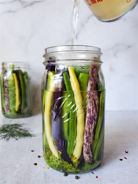 Quick Pickled Dilly Green Beans (Refrigerator or Canning) ~ Homestead and Chill