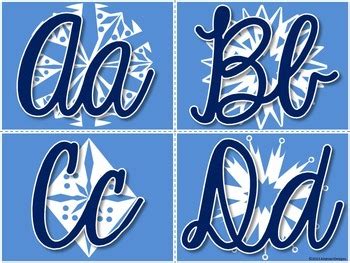 Snowflake Alphabet by AbstractDesigns | Teachers Pay Teachers