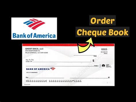 Order BOA Cheque Book | How to order Bank of America's Checks Online Personalized - YouTube