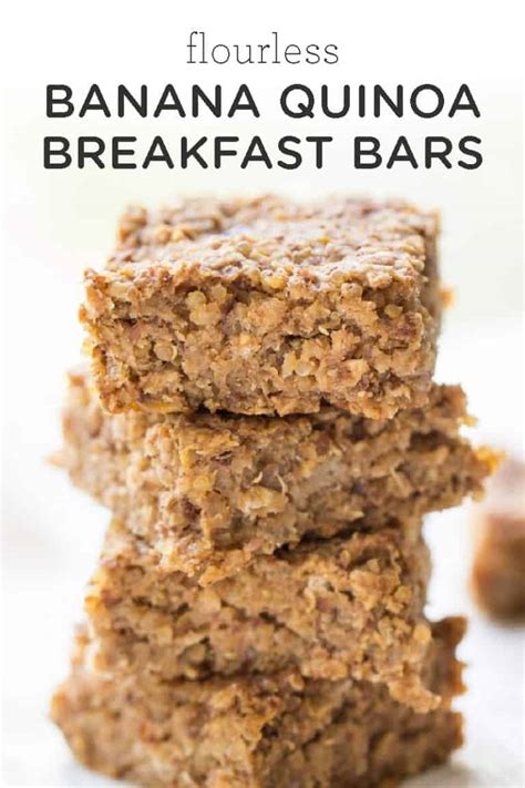 Flourless Banana-Quinoa Breakfast Bars - Simply Quinoa