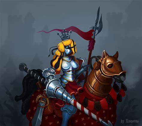 Glitch Knight Starbound Girl Armor Robot Horse by Xianetta on DeviantArt