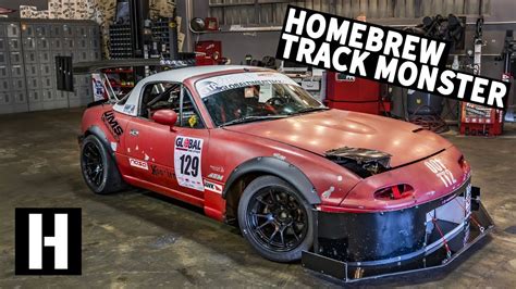 Home-Built Track Monster Miata: FAST Frankenstein Build! - YouTube