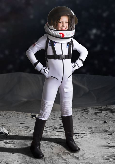 White Astronaut Girl's Costume | Astronaut Costumes