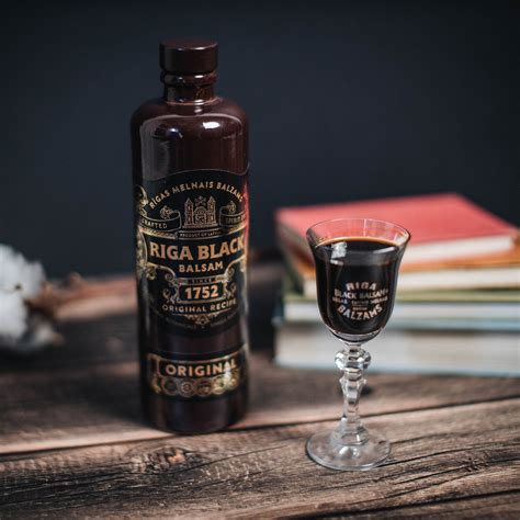 Herbal Bitter Liqueur Set // 2 Bottles + Stemmed Glassware - Riga Black ...