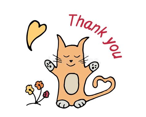 Cat Thank You Stock Illustrations – 496 Cat Thank You Stock ...